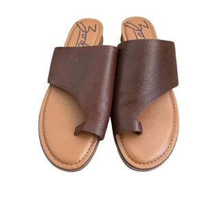 Zodiac women’s brown leather slide on sandal